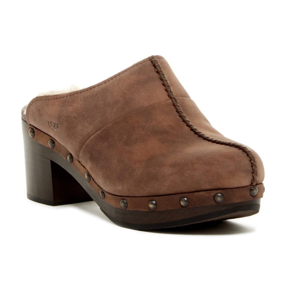 UGG Clogs Genuine Shearling Platform KASSI Women's 10